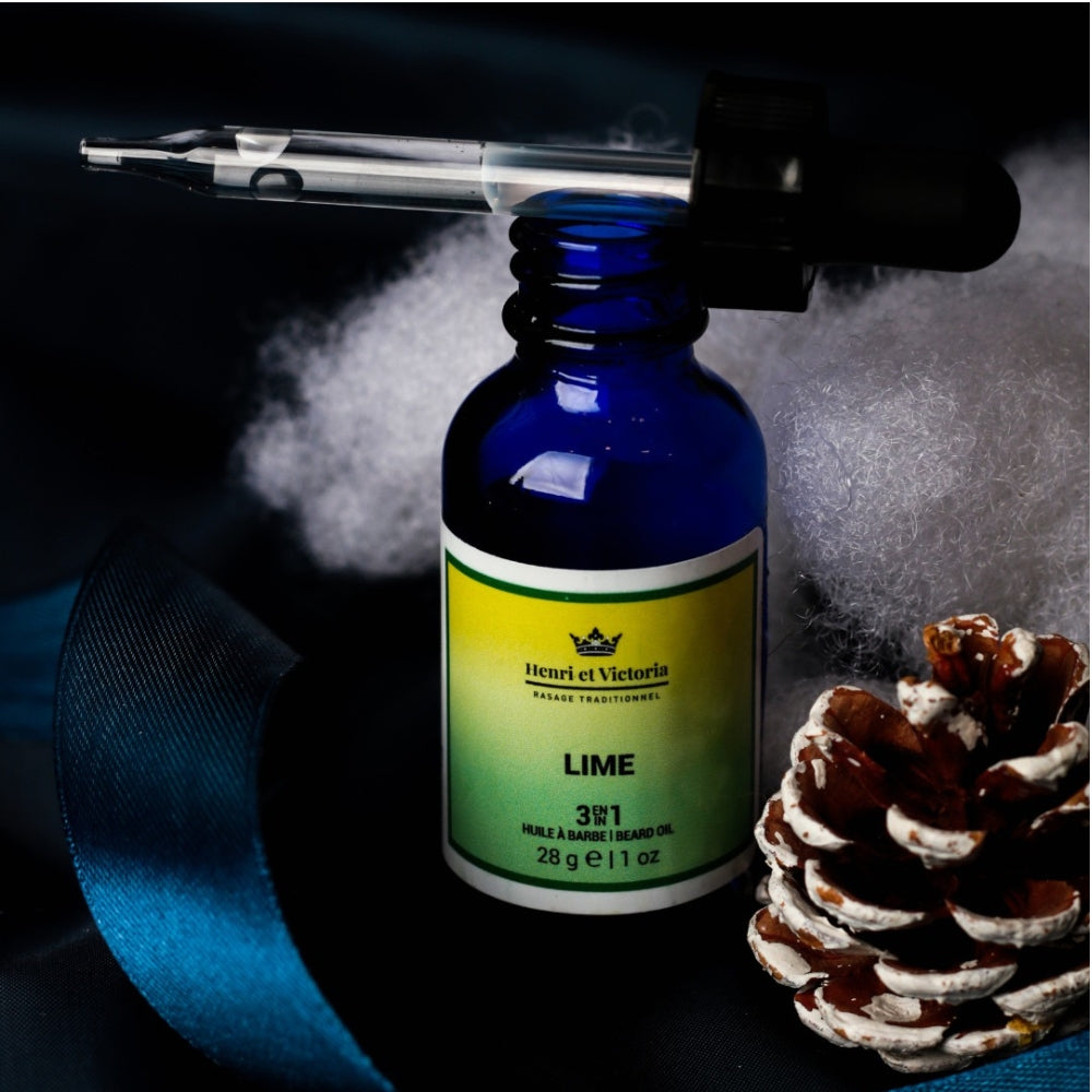Huile à barbe 3 en 1 "Lime" (28g/1.0oz)