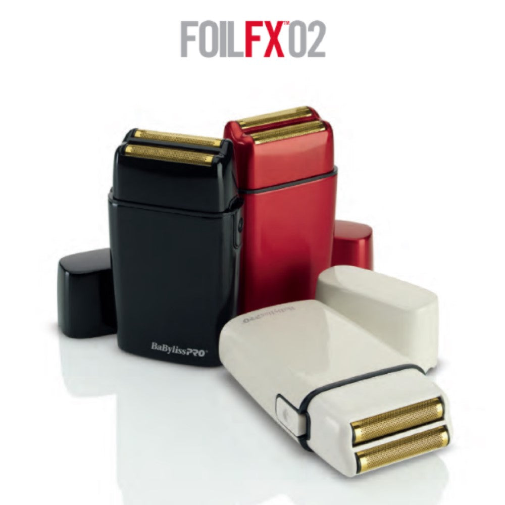 Rasoir métallique à double lames, sans fil FoilFx02 - Noir