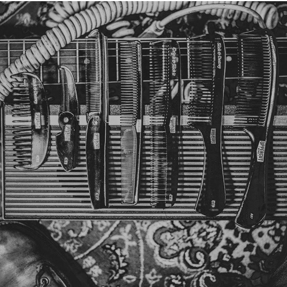 Peigne de coupe style barbier BB3 - Noir (176.5mm/6.95")