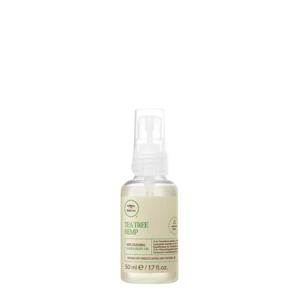 Soin cheveux et huile pour le corps Tea Tree Hemp "Replenishing" - Soin hydratant équilibrant 2 en 1 (50ml/1.7oz)