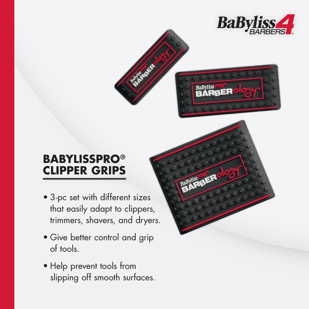 Ensemble de 3 manchons antidérapant "Barberology Clipper Grips"