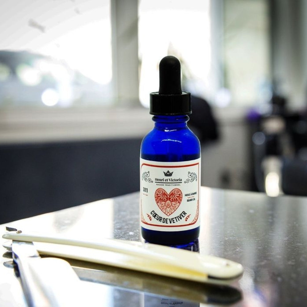 Huile à barbe 3 en 1 "Coeur de Vetiver" (28g/1.0oz)