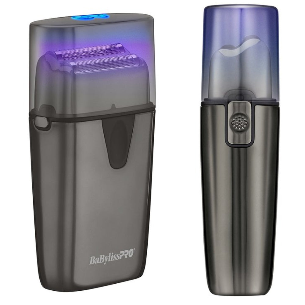 UVFoil UV-Disinfecting Metal Double Foil Shaver - Black Titanium