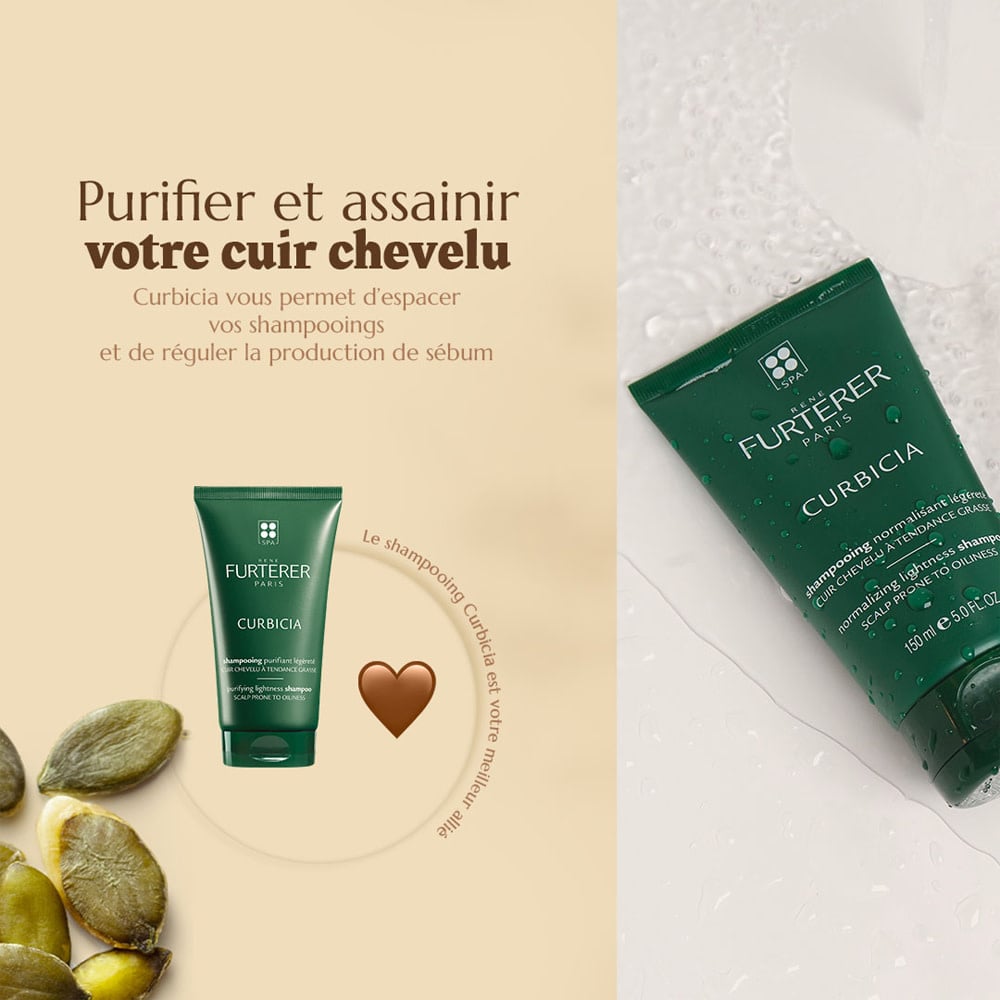 Shampoing purifiant légèreté "Curbicia" - Pour cuir chevelu à tendance grasse
