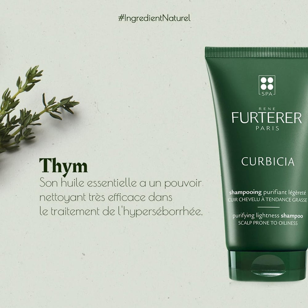 Shampoing purifiant légèreté "Curbicia" - Pour cuir chevelu à tendance grasse