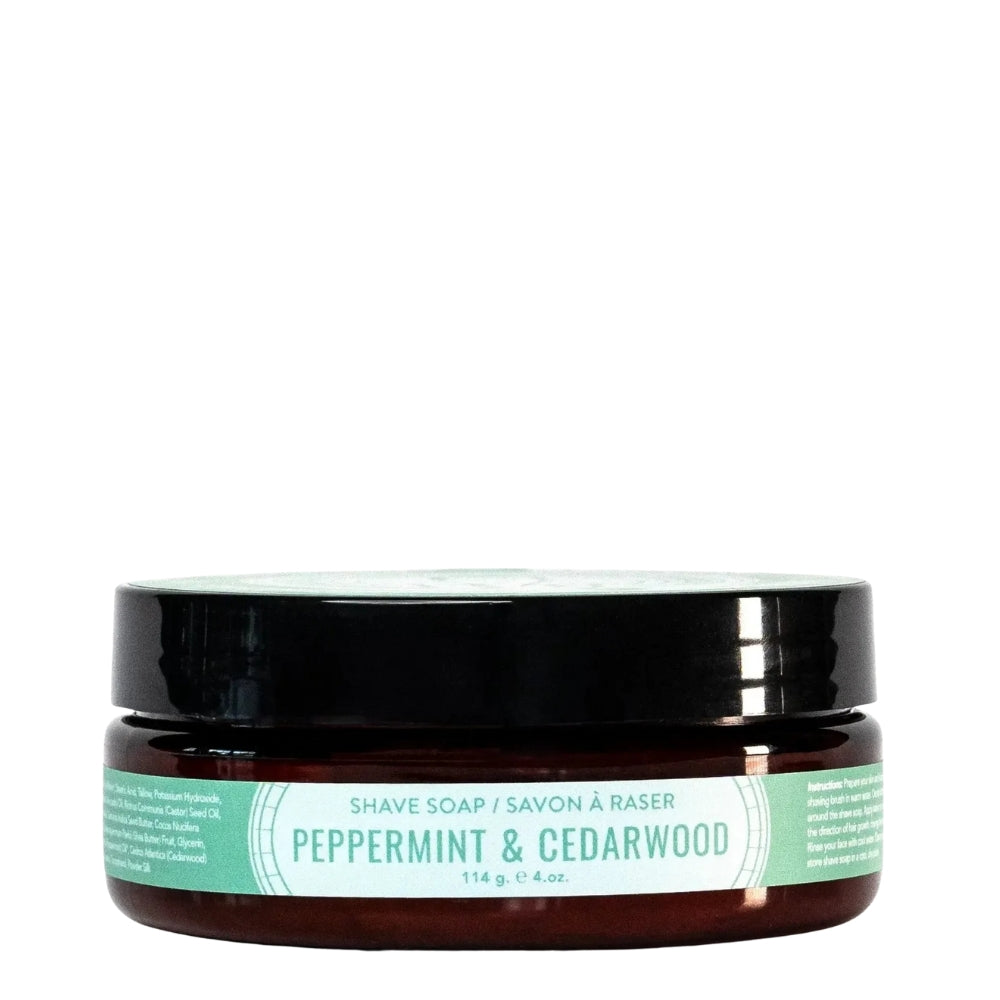 Educated Beards - Savon à raser Peppermint & Cedarwood (114g/4.0oz)