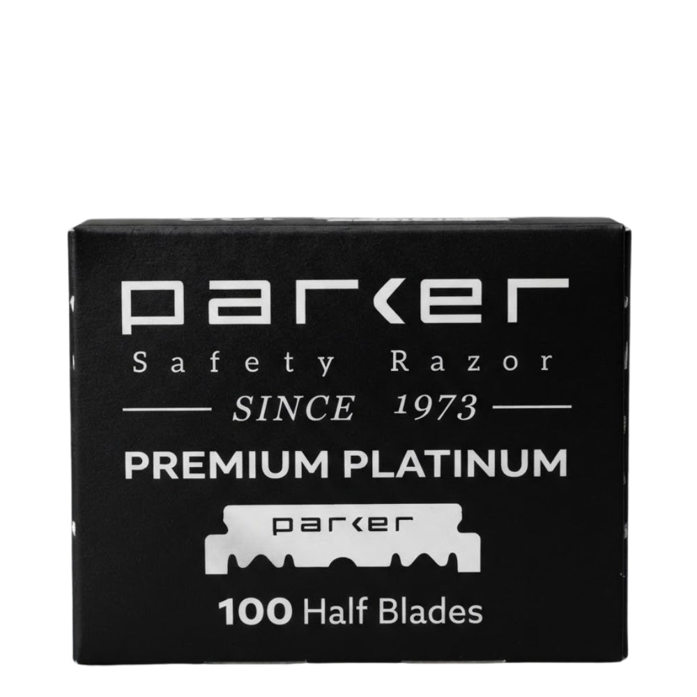 Demi-Lames pour rasoir de barbier "Premium Platinum" (100 Lames)