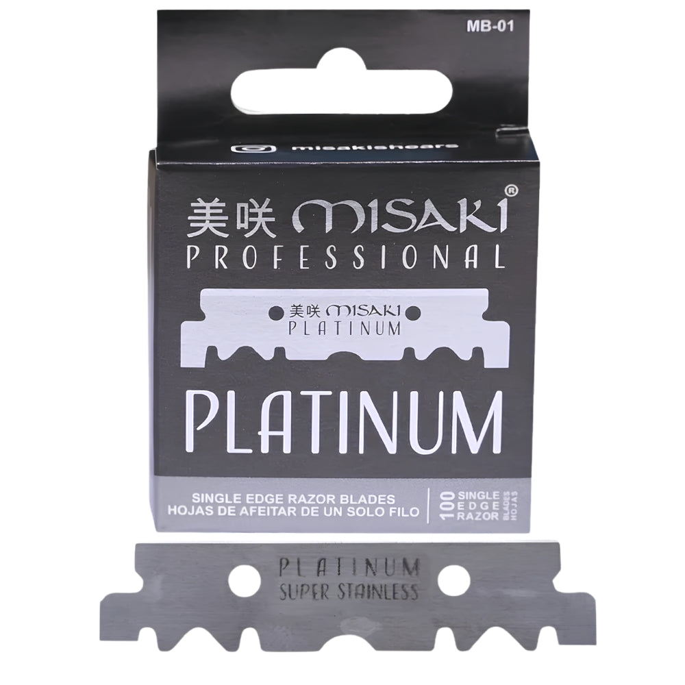 Platinum Single Edge Razor Blades for Barber Razors (100 blades)