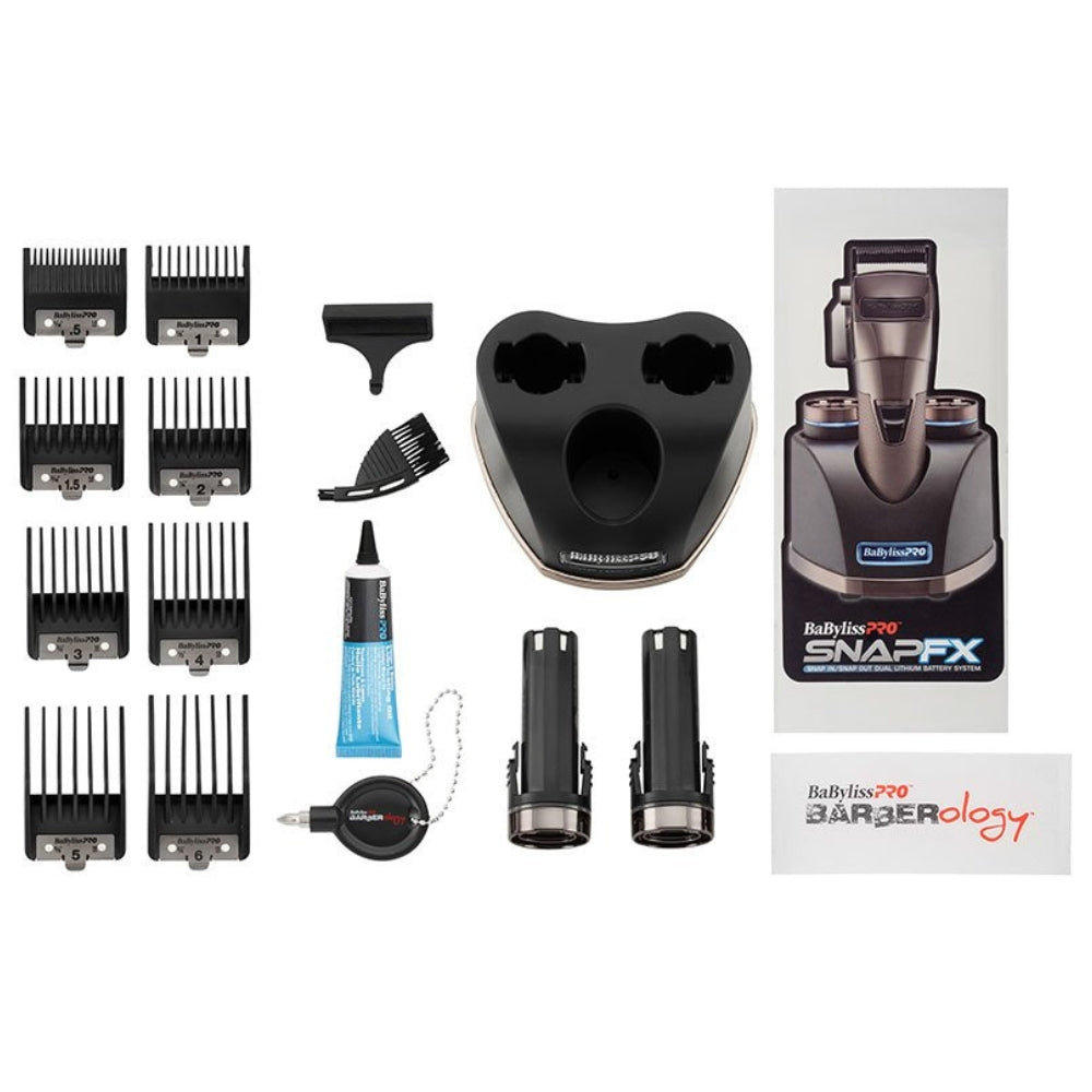 Tondeuse sans fil SnapFX avec système de double batterie au lithium Snap FX890 - Noir