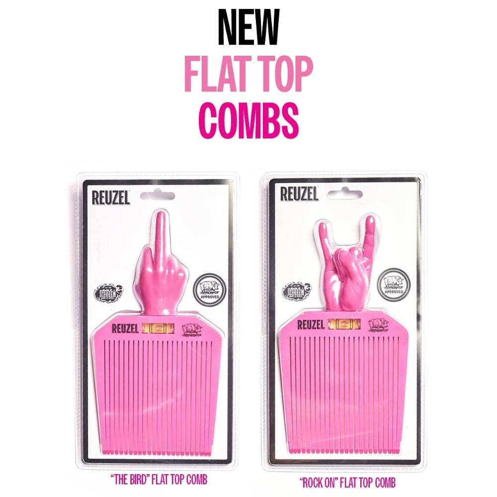 Reuzel - Peigne plat "The Bird Flat Top Comb" - Pour les coupes brosses et les dégradés courts