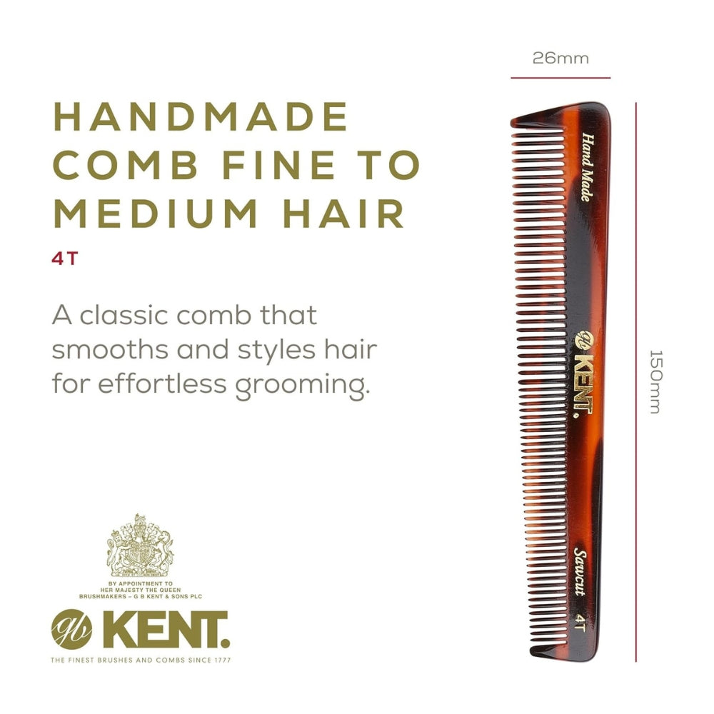4T General Grooming Comb, Coarse/Fine (150mm/5.9")