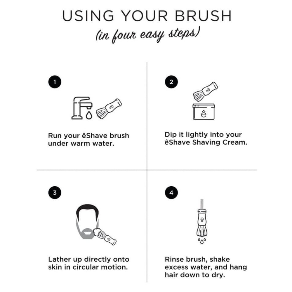 Blaireau "Pure Badger" 100% en poils de blaireau - Medium (23mm/0.90") - Gris translucide