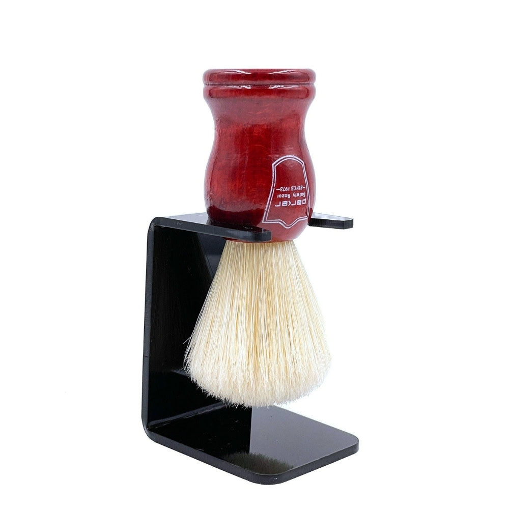 Blaireau en poils de sanglier 100 % Premium avec manche en bois de rose - Medium (20mm / 0.79") - RWBO