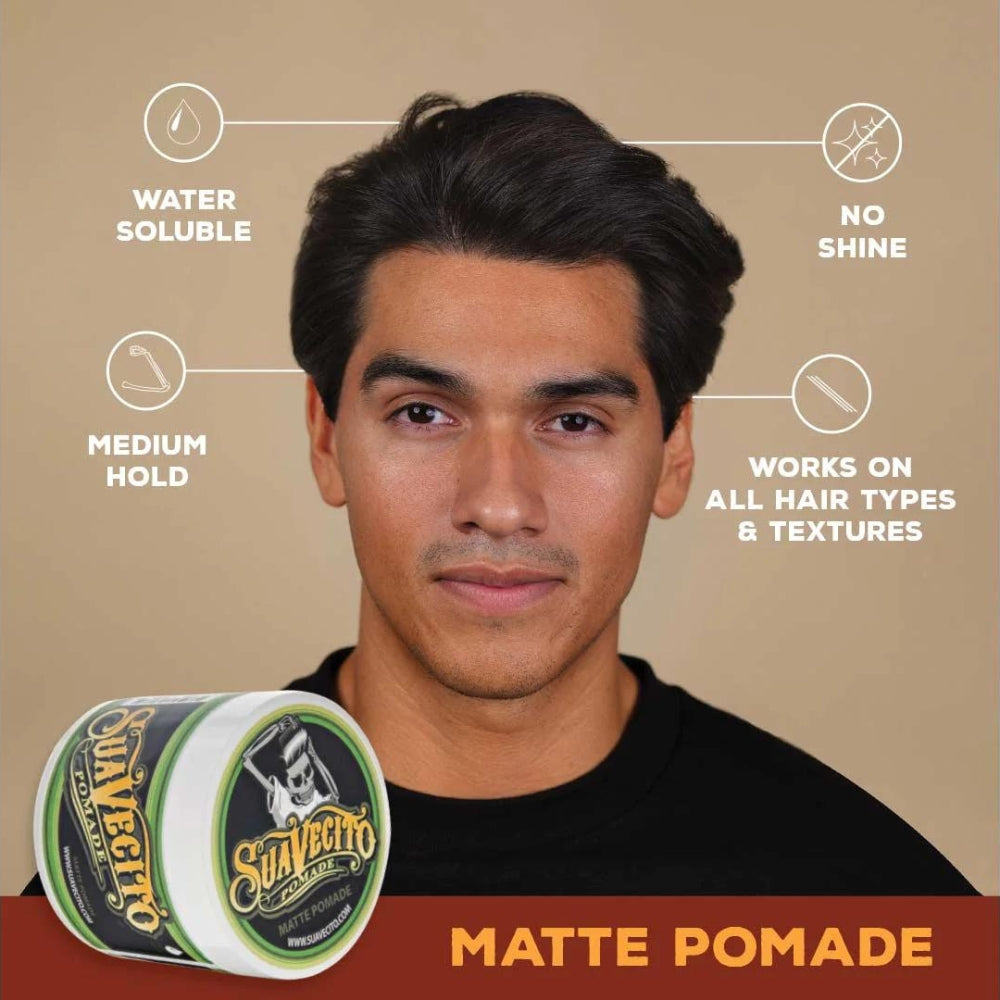 Pommade "Matte Pomade" Édition "Santo Roble" - Tenue moyenne, fini mat (113g/4.0oz)