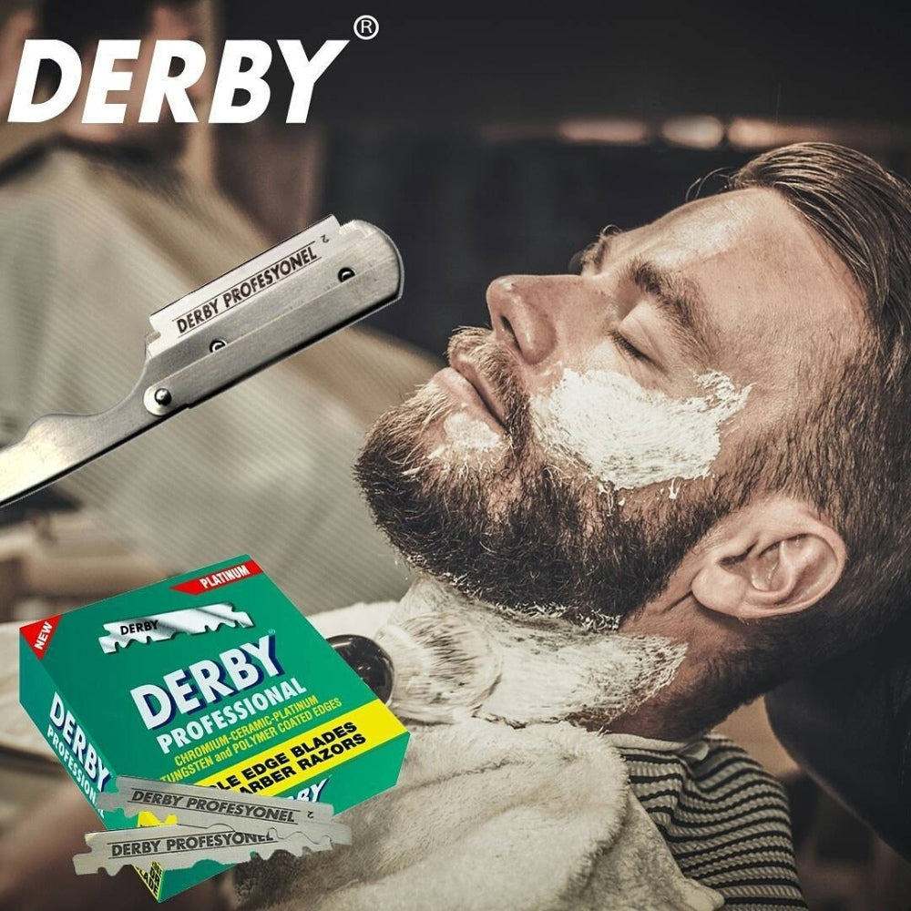 Derby - Professional Single Edge Blades for Barber Razors (100 Blades)