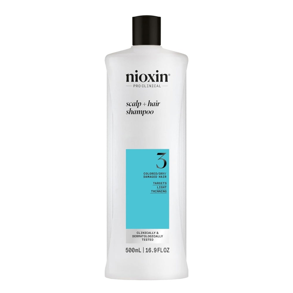 NIOXIN - Shampoing cheveux + cuir chevelu Système 3 - Pour cheveux colorés avec chute modérée