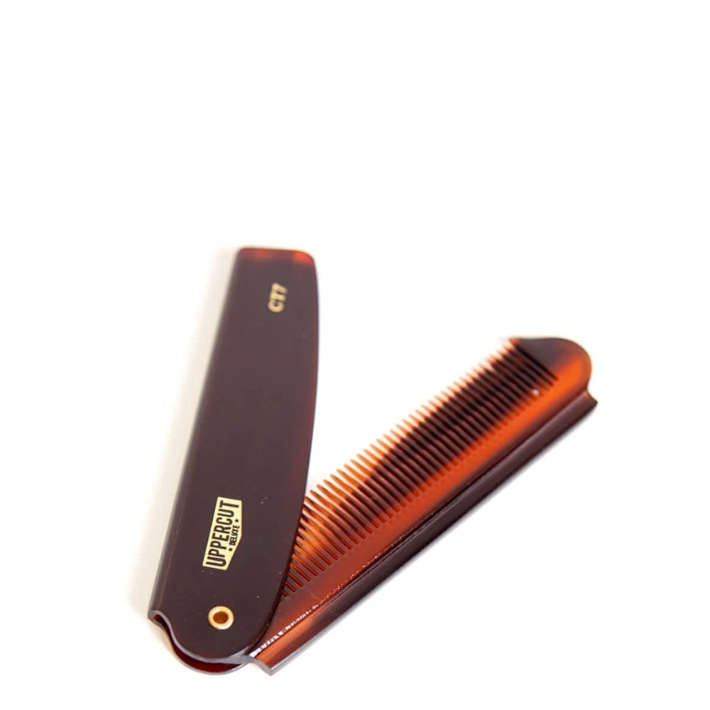 CT7 Peigne repliable style barbier - Tortoise (190mm/7,48")