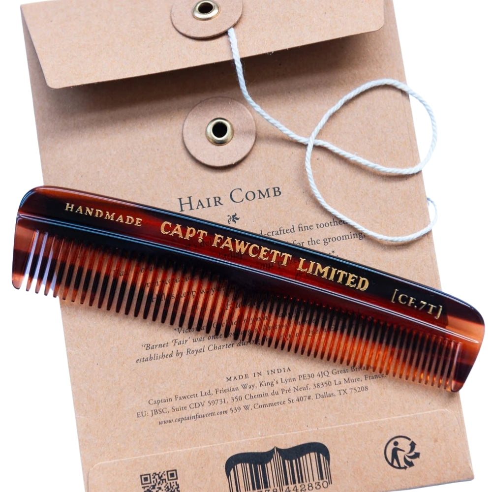 Fine Toothed Pocket Hair Comb CF.7T (132mm/5.20")