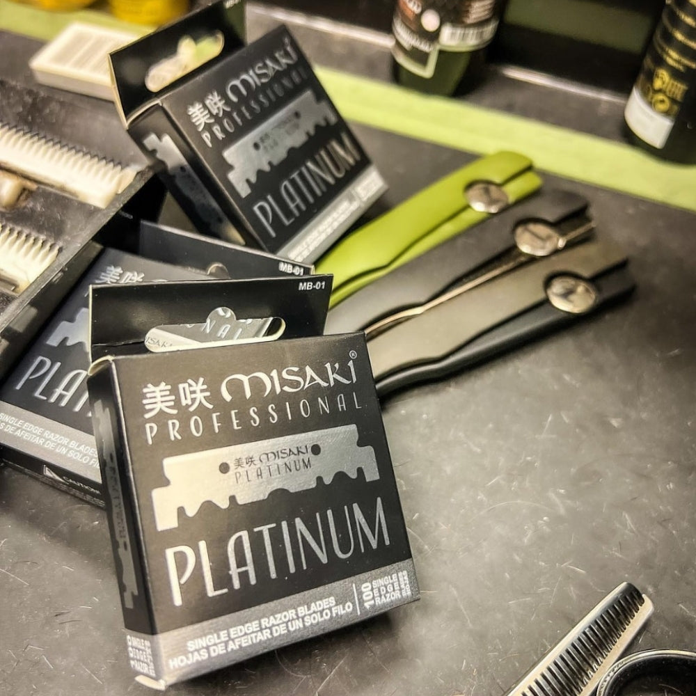 Platinum Single Edge Razor Blades for Barber Razors (100 blades)