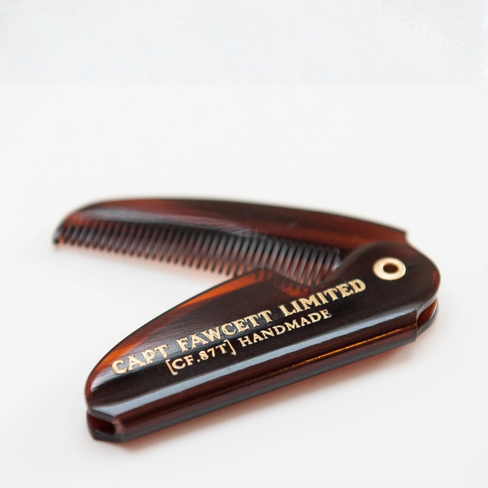 Peigne à moustache de poche pliable CF.87T (117mm/4.6")