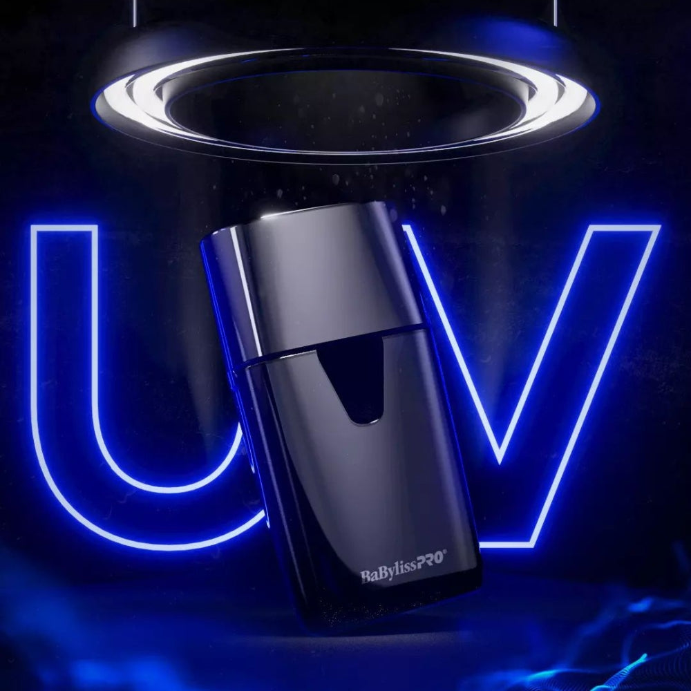 UVFoil UV-Disinfecting Metal Double Foil Shaver - Black Titanium