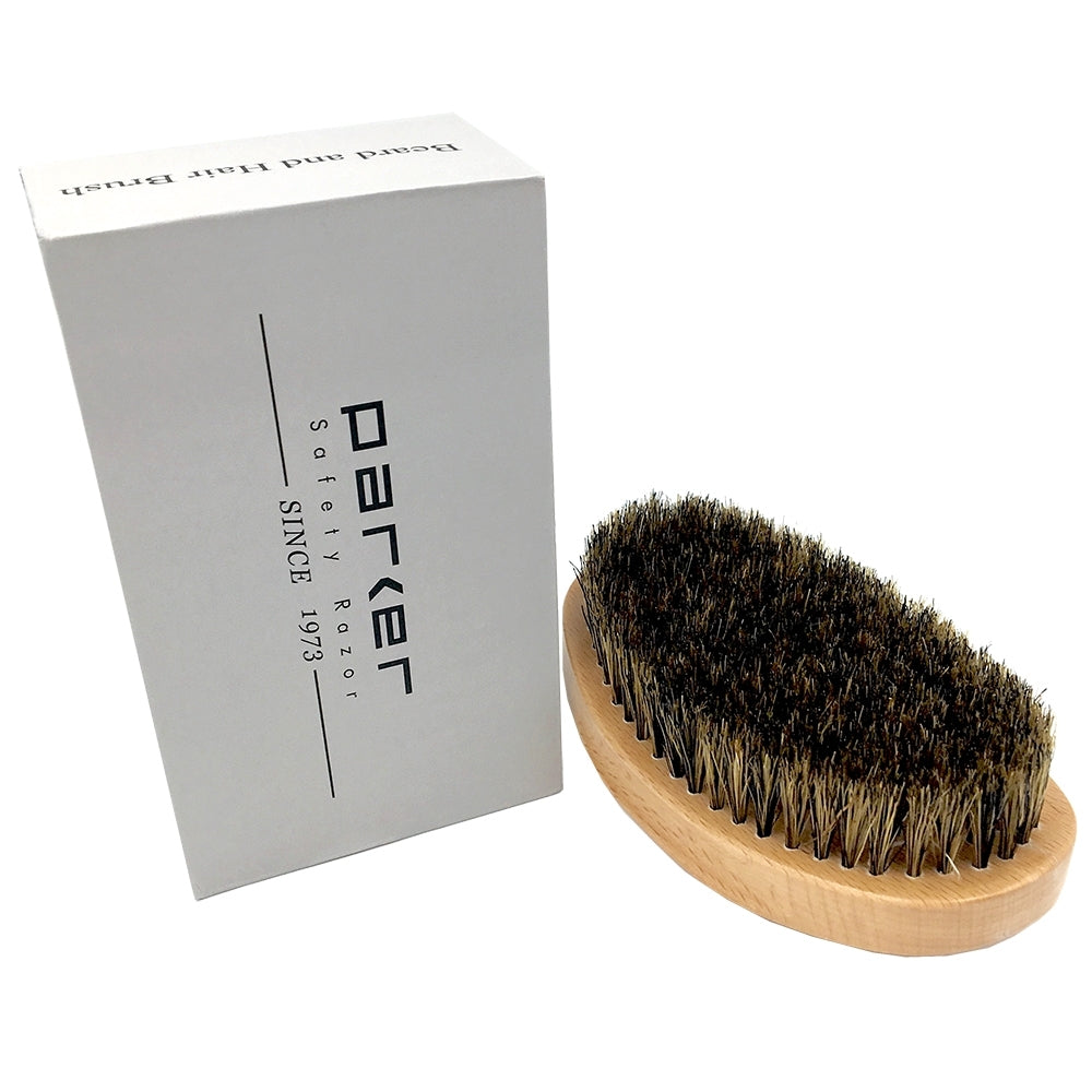 Brosse barbe et cheveux 100% sanglier (12.7cm/5" x 6.9cm/ 2.75")