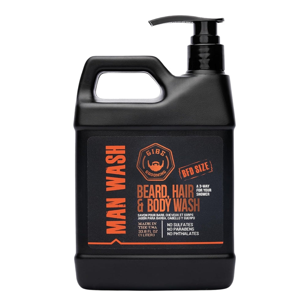 Man Wash BHB Beard, Hair & Body Wash