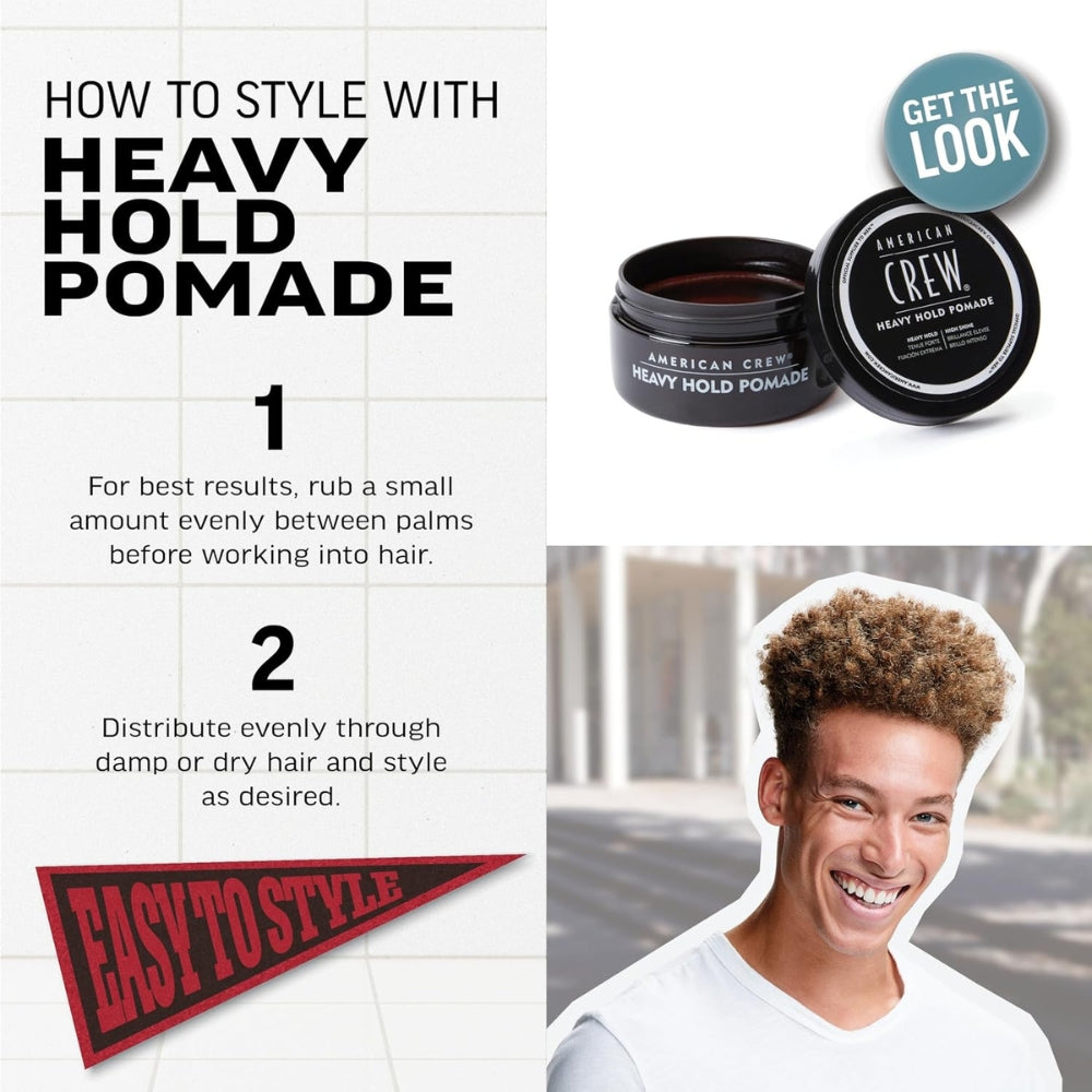 Pommade "Heavy Hold Pomade" - Tenue très forte et brillance élevé (85g/3.0oz)