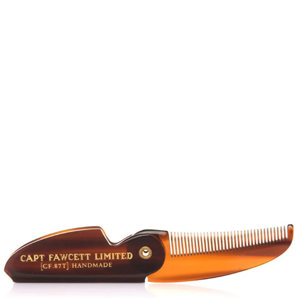 Peigne à moustache de poche pliable CF.87T (117mm/4.6")