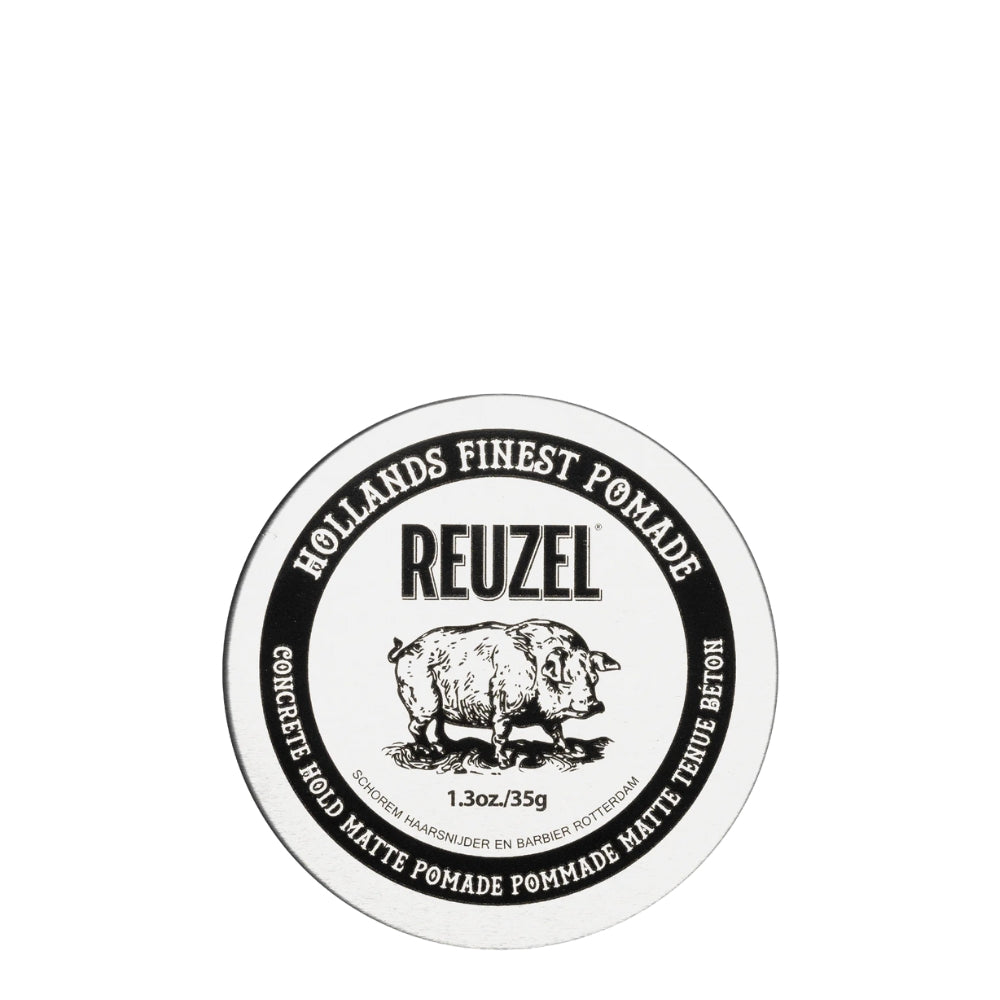 Reuzel - Pommade "Concrete Hold Pomade" - Tenue super forte fini mat (Argent)