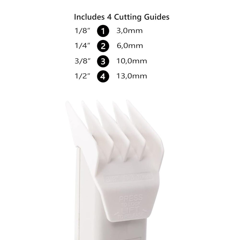 Ensemble de 4 guide de coupe #1 à #4 #53164 - Blanc