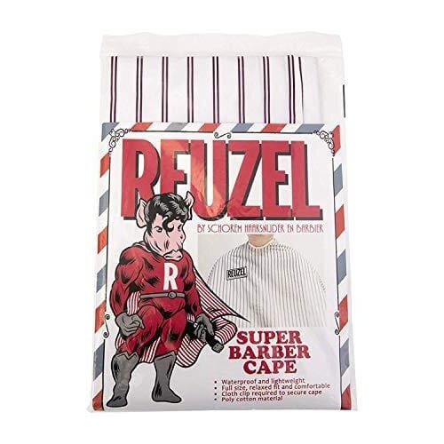 Cape de barbier "Super Barber Cape" (94cm/37" x 127cm/63") - Blanc