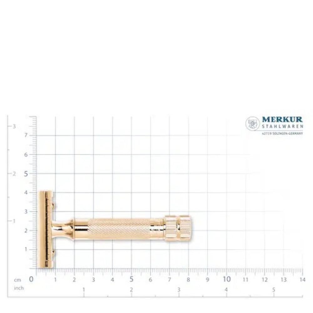 Rasoir de sécurité Merkur 34G HD - Or