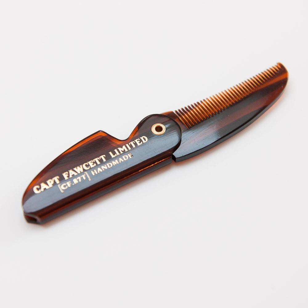 Peigne à moustache de poche pliable CF.87T (117mm/4.6")