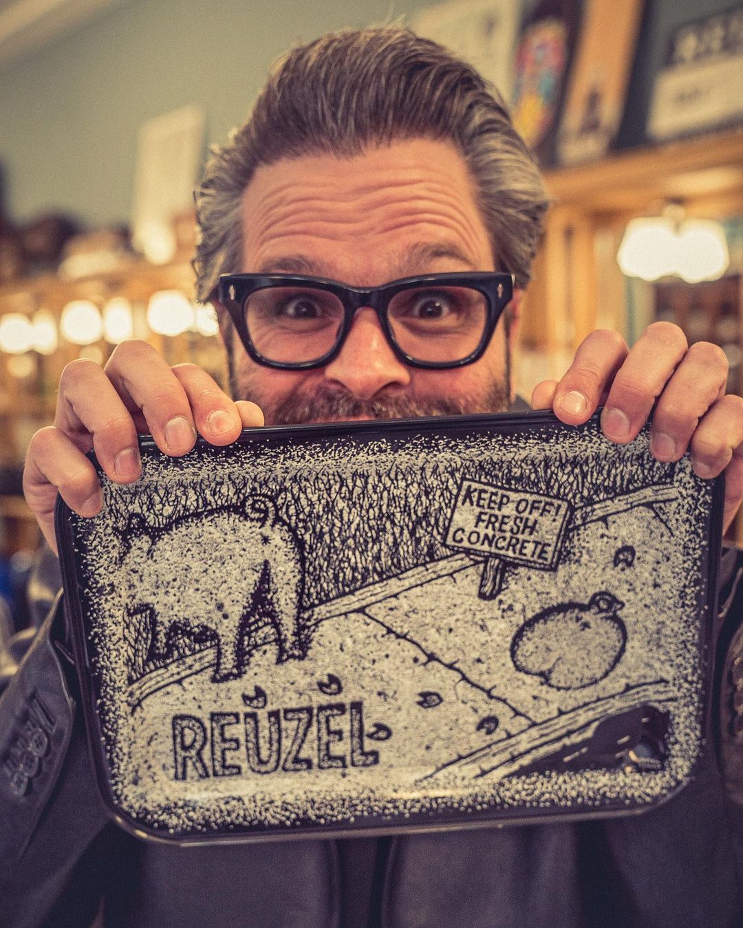 Plateau "Keep of fresh Concrete Tray" (32cm/12" x 22cm/8.6")