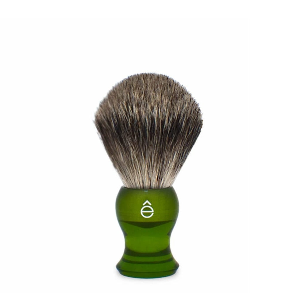 Blaireau "Pure Badger" 100% en poils de blaireau - Medium (23mm/0.90") - Vert translucide