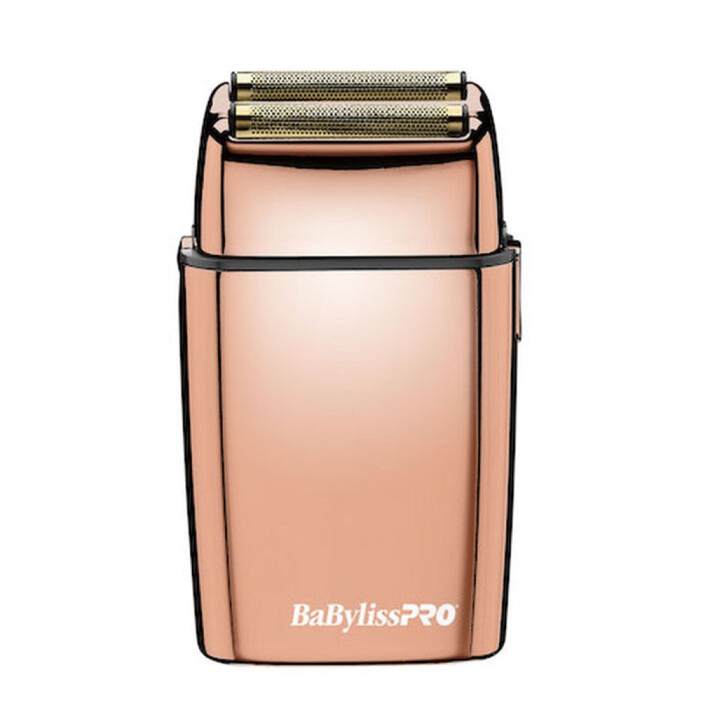 Rasoir métallique à double lames, sans fil FoilFx02 - Rose or