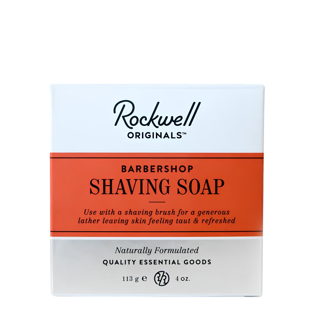 Savon à raser dans un bol en bois noir - Barbershop Scent (113g/4.0oz)