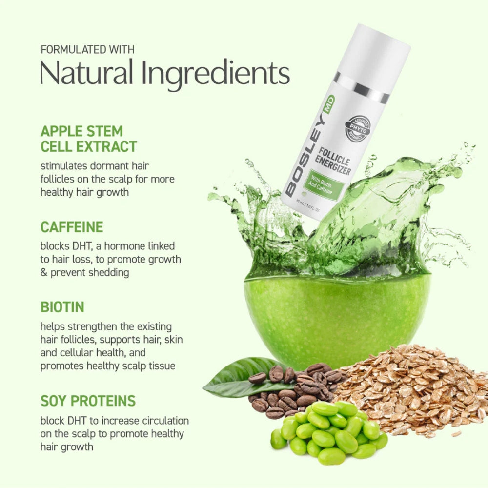 Sérum de revitalisation des follicules "Follicle Energizer" enrichi de biotine et de caféine - Pour cheveux clairsemés (30ml/1.0oz)