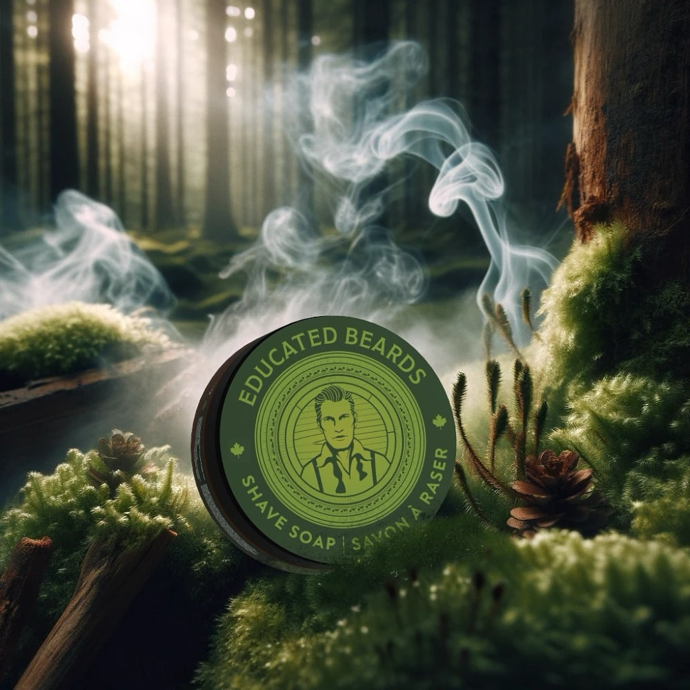 Ensemble de rasage "Smoke & Moss Shave Kit" - 5 Pièces