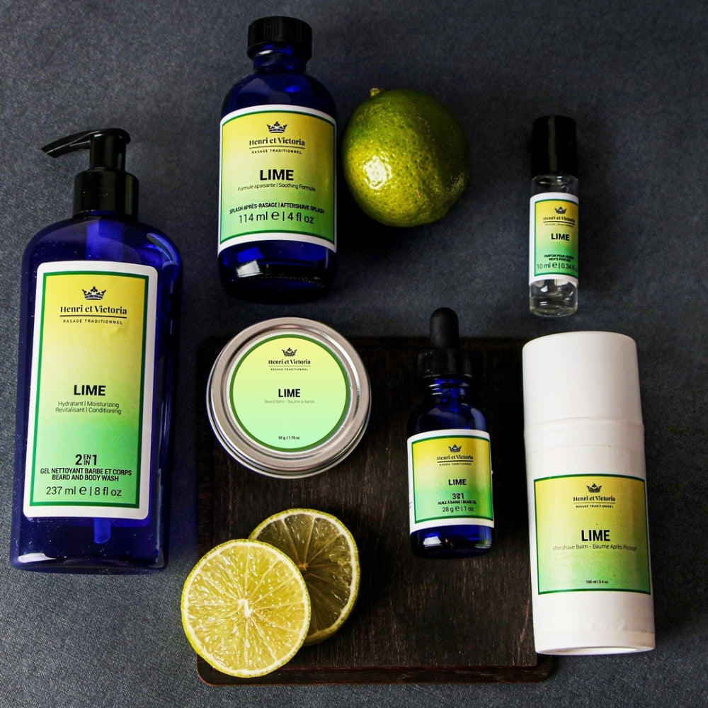 Gel nettoyant 2 en 1 barbe et corps "Lime" (228g/8.0oz)