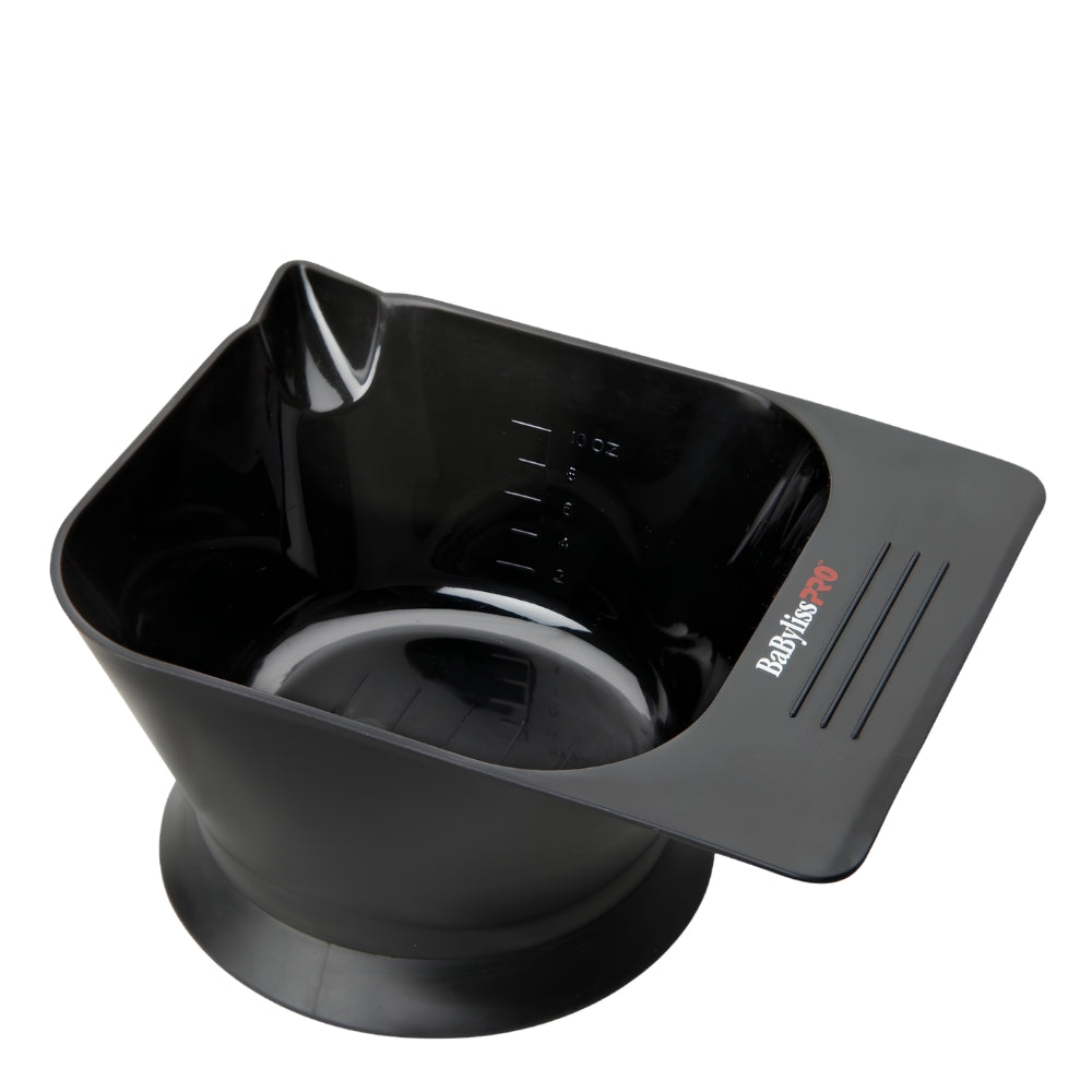 Anti-Spill Coloring Bowl with Suction Base Graduated up to (280ml/10.0oz) - Black