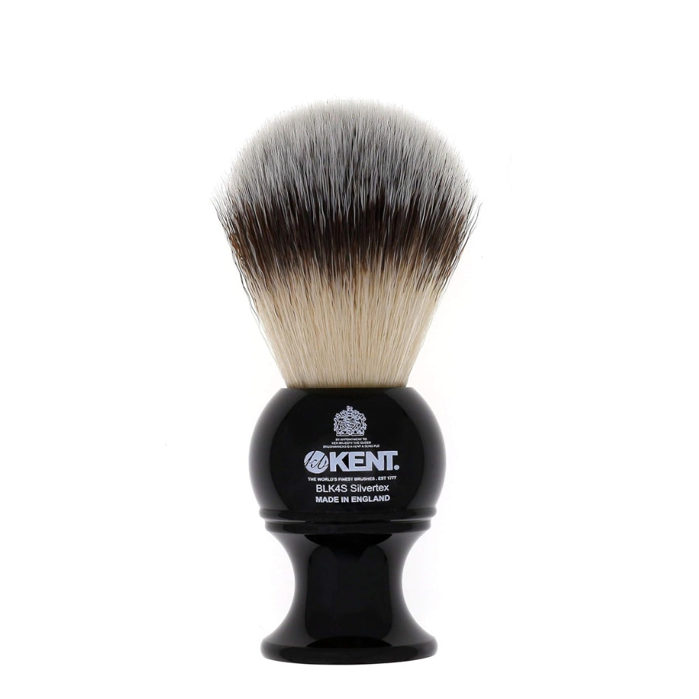 Synthetic Black Shaving Brush - Medium (22mm/0.87") - BLK4S