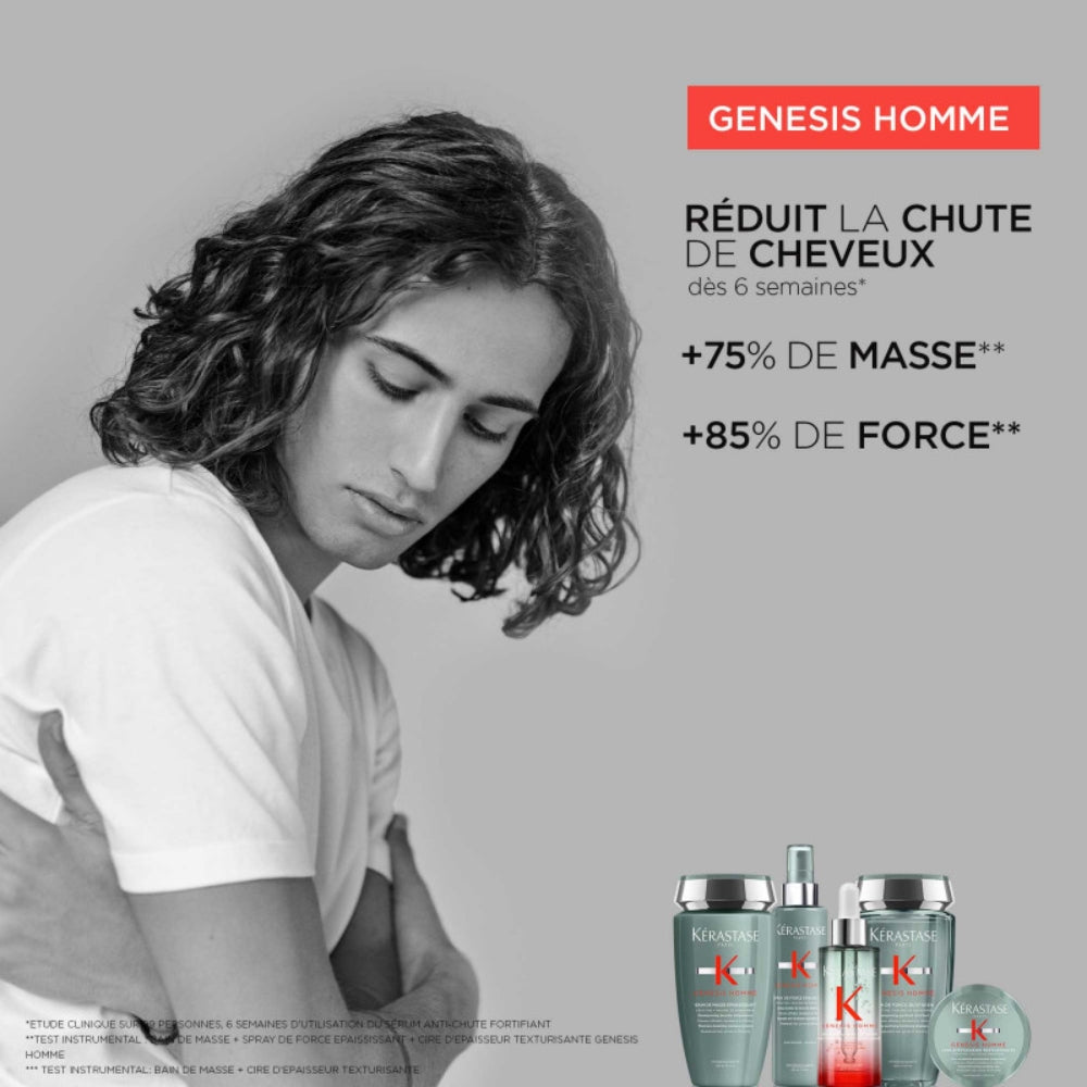 Kérastase Paris - Sérum anti-chute fortifiant Genesis Homme - Pour cheveux affaiblis, tendance à s'affiner (90ml/3.04oz)