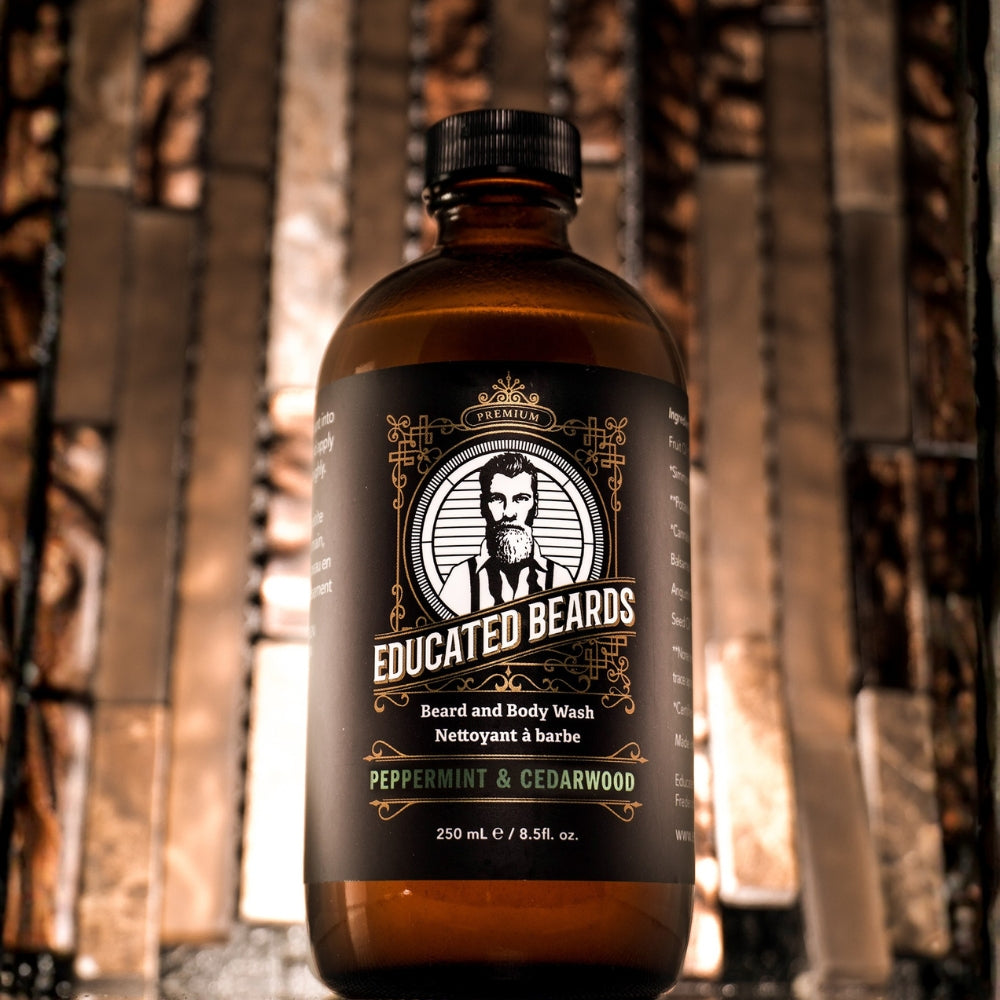 Peppermint and Cedarwood Beard and Body Wash (250ml/8.5oz)