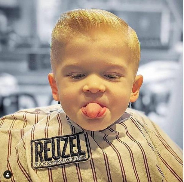 Cape de barbier "Super Barber Cape" (94cm/37" x 127cm/63") - Blanc