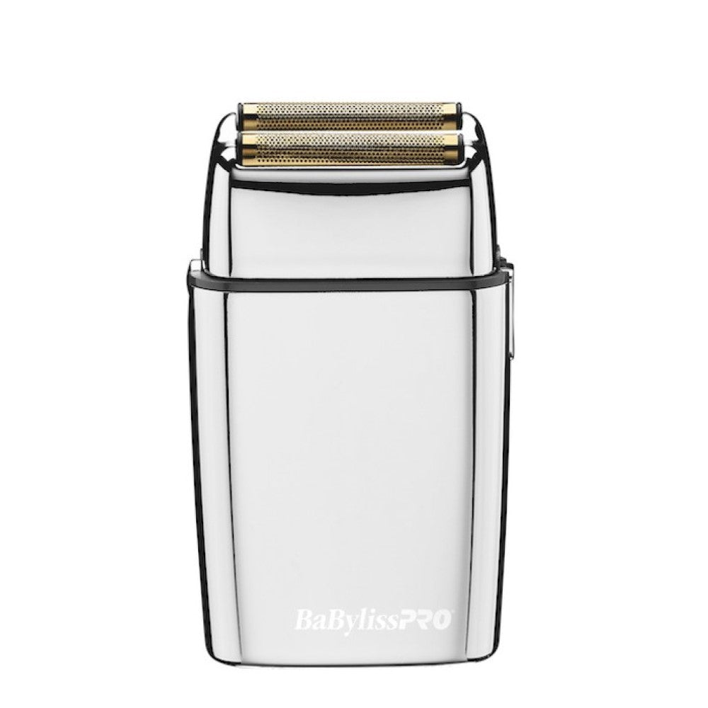 Rasoir métallique à double lames, sans fil FoilFx02 - Argent