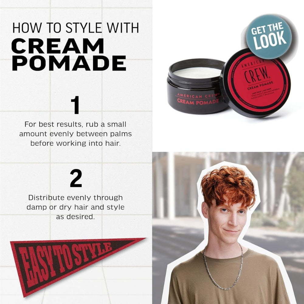 Crème coiffante "Cream Pomade" - Tenue et brillance légère (85g/3.0oz)