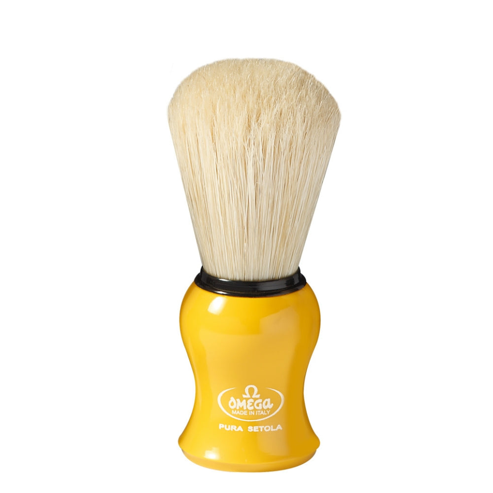 Blaireau "Pure Hog Bristle" #10065 Pure poils de porc et manche en plastique jaune - Medium (23mm/0.90")