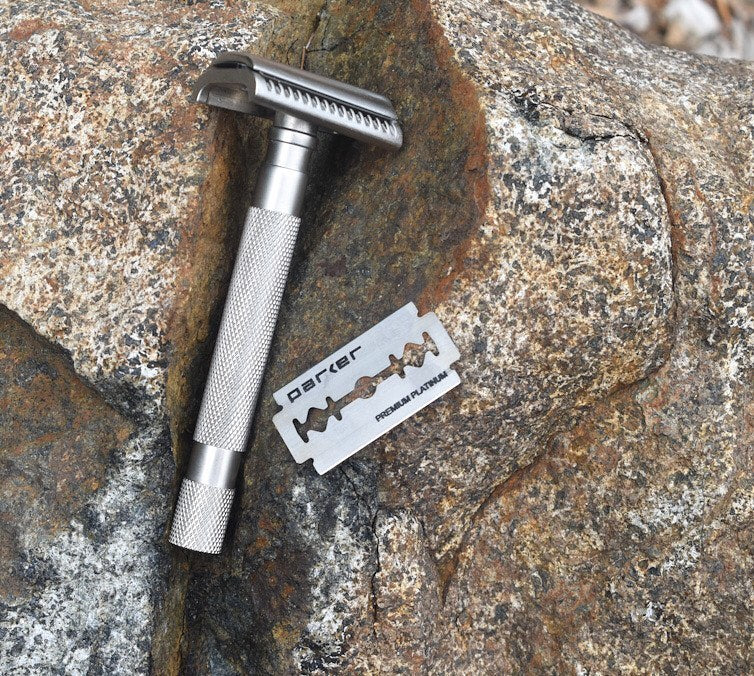 Lames à double tranchant en acier inoxydable "Premium Platinum" (5 Lames par paquet)